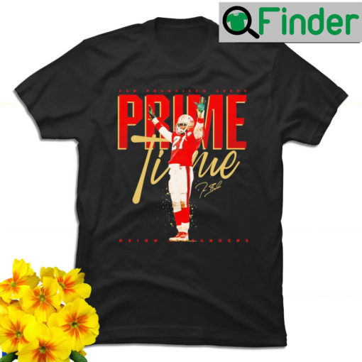 San Francisco 49ers Deion Sanders Prime Time signature shirt