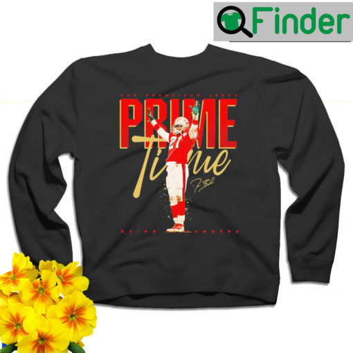 San Francisco 49ers Deion Sanders Prime Time signature sweatshirt