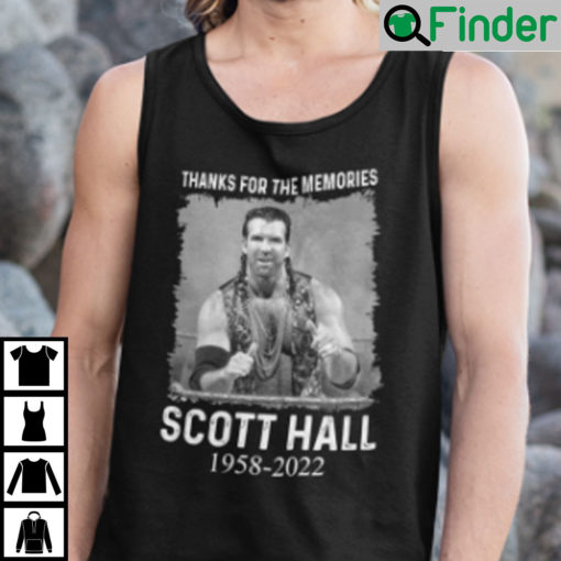 Scott Hall Shirt Thanks For The Memories Scott Hall 1958 2022
