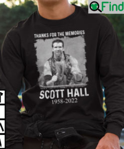 Scott Hall Sweatshirt Thanks For The Memories Scott Hall 1958 20223