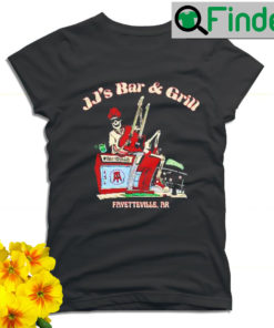 Skeleton Rock and Roll JJs Bar and Grill Fayetteville AR T shirt