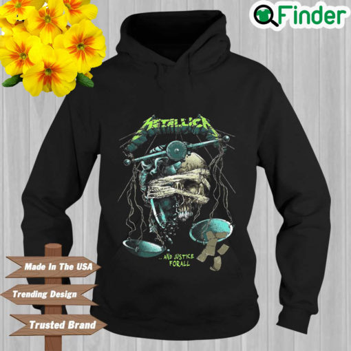 Skull Metallica and justice for all Hoodie