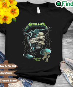 Skull Metallica and justice for all shirt