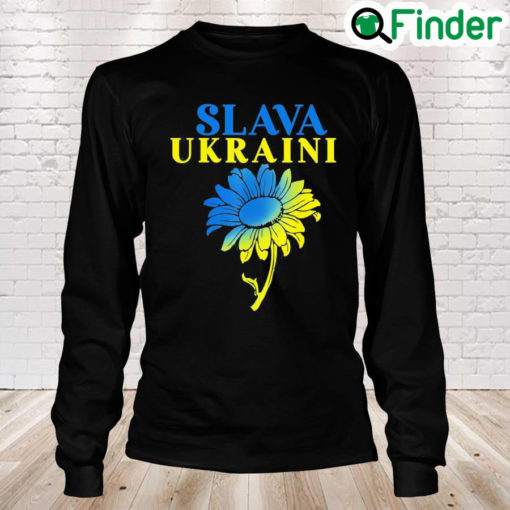 Slava Ukraini Sunflower Ukraine Peace Ukraine Long Sleeve