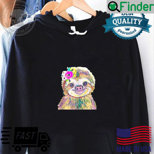 Sloth Motif hanging trending Animals cute colorful Sloths Hoodie