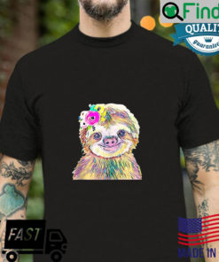 Sloth Motif hanging trending Animals cute colorful Sloths Shirt