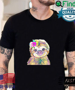 Sloth Motif hanging trending Animals cute colorful Sloths Shirts