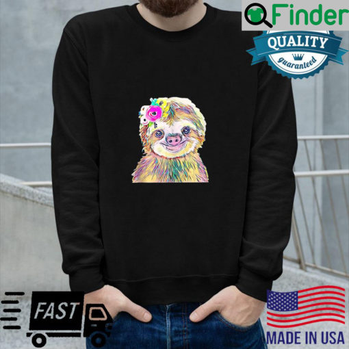 Sloth Motif hanging trending Animals cute colorful Sloths Sweatshirt