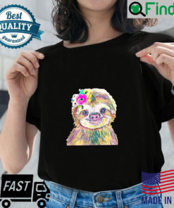 Sloth Motif hanging trending Animals cute colorful Sloths T Shirt