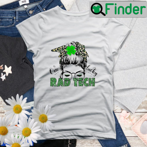 St Patrick Girl One Lucky Rad Tech Shirt