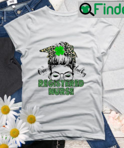 St Patrick Girl One Lucky Registered Nurse Shirt