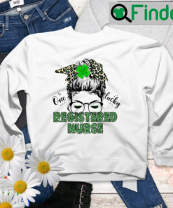 St Patrick Girl One Lucky Registered Nurse Sweatshirt