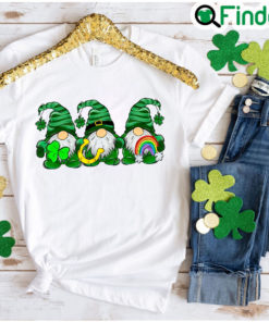 St Patricks Day Gnomes Shamrock Family Matching T Shirt 1