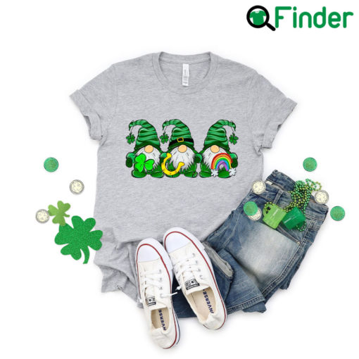 St Patricks Day Gnomes Shamrock Family Matching Tee Shirt