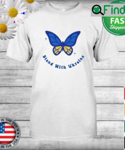 Stand With Ukraine Empathy Peace For Ukraine Butterfly T Shirt