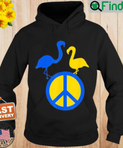 Stand With Ukraine Support Ukraine Peace In Ukraine Flamingo Hoodie
