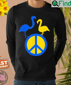 Stand With Ukraine Support Ukraine Peace In Ukraine Flamingo Shirt