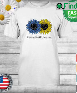 Stand with Ukraine Sunflower T Shirt