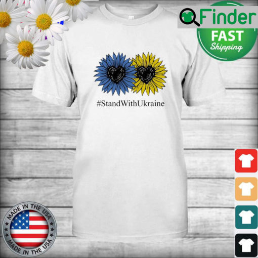 Stand with Ukraine Sunflower T Shirt