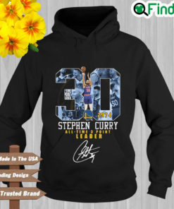 Stephen Curry all time 3 point leader signature Hoodie