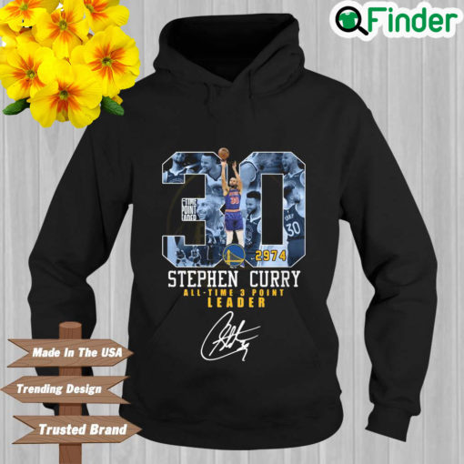 Stephen Curry all time 3 point leader signature Hoodie