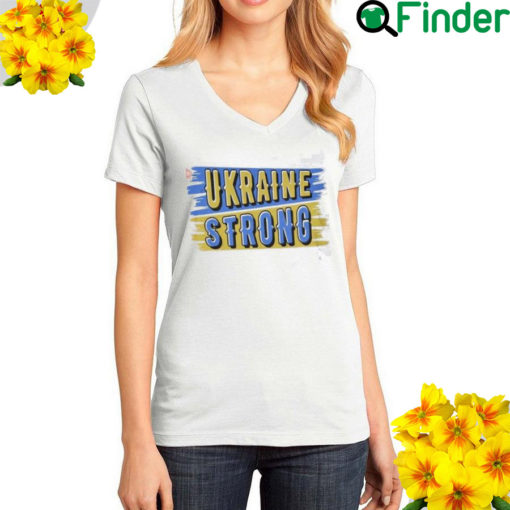 Stop Russian Ukraine Strong Ukraine Flag Support Ukraine T Shirt