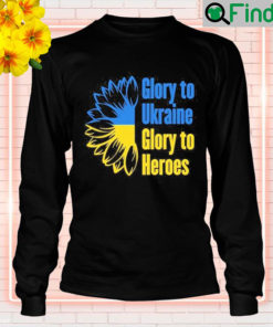 Sunflower Glory to Ukraine Glory to the Heroes Long Sleeve