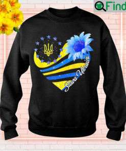 Sunflower Slava Ukraini Ukrainian Flag I Stand With Ukraine Love Ukraine Sweatshirt