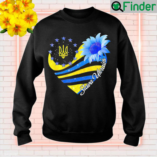 Sunflower Slava Ukraini Ukrainian Flag I Stand With Ukraine Love Ukraine Sweatshirt