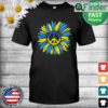 Sunflower Ukrainian Flag I Stand With Ukraine Peace T Shirt