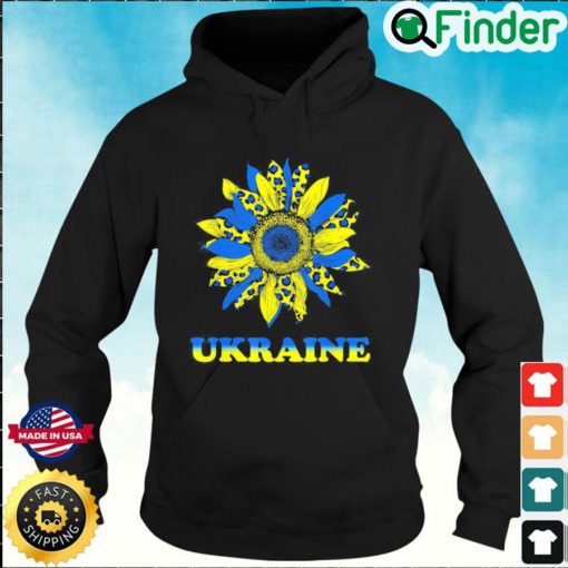 Sunflower Ukrainian Flag Leopard Stand With Ukraine Hoodie