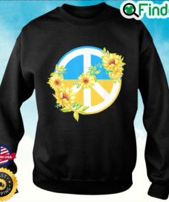 Sunflower Ukrainian Ukraine Flag Ukraine Peace Hippie Sweatshirt