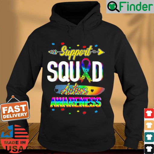 Support Squad Autism Awareness Puzzle Piece Hoodie