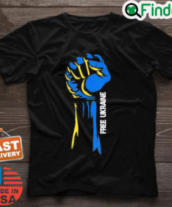 Support Ukraine I Stand With Ukraine Flag Fight Free Ukraine T Shirt