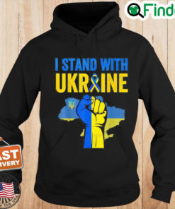 Support Ukraine I Stand With Ukraine Ribbon Flag Peace Ukraine Hoodie