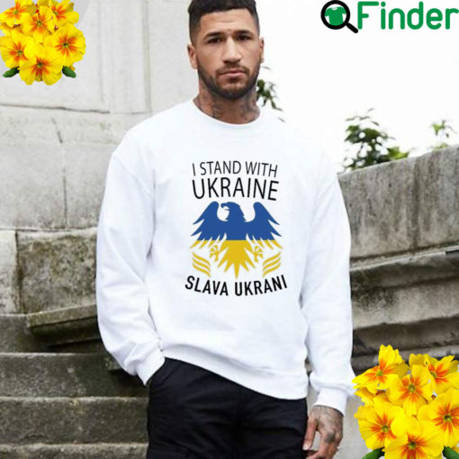 Support Ukraine I Stand With Ukraine Slava Ukrani Ukraine Flag Sweatshirt