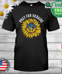 Support Ukraine Stand I With Ukraine Sunflower Flag America T Shirt