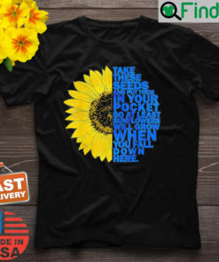 Support Ukraine Sunflower flag Ukraine I Stand With Ukraine Peace Ukraine T Shirt