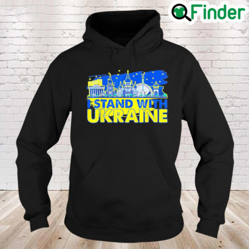 Support Ukrainians Stand With Ukraine Ukrainian Landmark Love Ukraine Hoodie