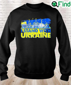 Support Ukrainians Stand With Ukraine Ukrainian Landmark Love Ukraine Sweatshirt