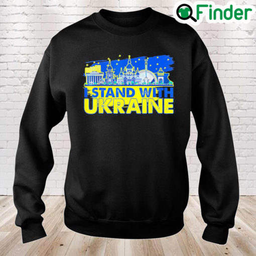 Support Ukrainians Stand With Ukraine Ukrainian Landmark Love Ukraine Sweatshirt