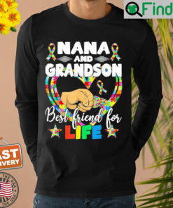 Supportive Women Autism Awareness Nana And Grandson Sweatshirt