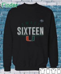 Sweatshirt Miami Hurricanes 2022 NCAA Mens Basketball Tournament March Madness Sweet Sixteen Jumpball