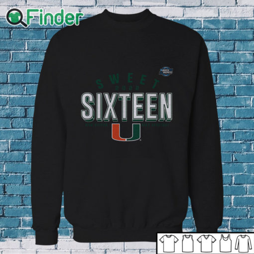 Sweatshirt Miami Hurricanes 2022 NCAA Mens Basketball Tournament March Madness Sweet Sixteen Jumpball