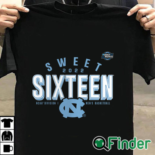 T shirt black North Carolina Tar Heels 2022 NCAA Mens Basketball Tournament March Madness Sweet Sixteen Jumpball