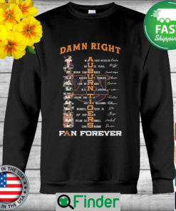Teams Auburn Tigers mens basketball damn right fan forever signatures Sweatshirt