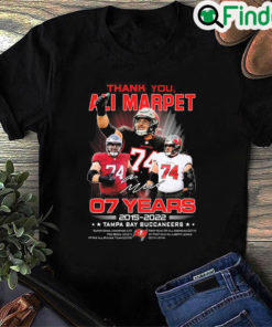 Thank You Ali Marpet 07 Years 2015 2022 Tampa Bay Buccaneers Signature Shirt