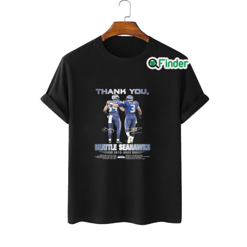 Thank You Bobby Wagner 10 Years 2012 2022 Seattle Seahawks Siganture Shirt