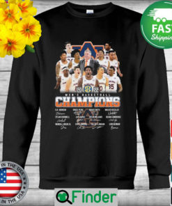 The Auburn Tigers 2022 Sec mens basketball Champions Signatures thank sweatshirt