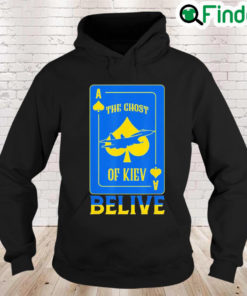 The Ghost of Kyiv I Stand With Ukraine Flag Support Peace Ukraine Hoodie